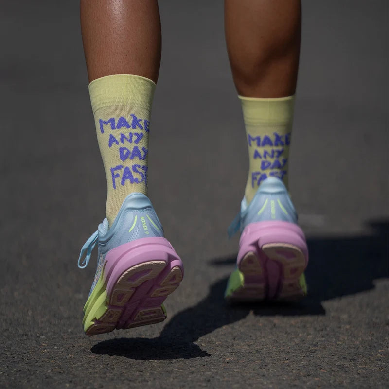 Make Any Day Yellow - Running Socks