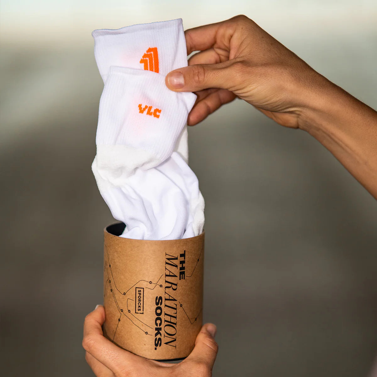 Marathon VLC White - Running Socks