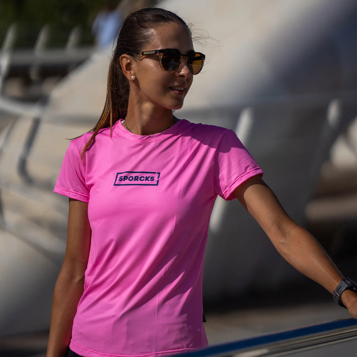 Run Or Die Pink - Woman Technical T-Shirt